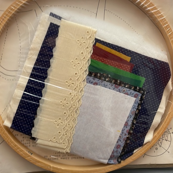 Winter Scene Applique Kit w/ Framing Hoop Calic-o's Designs For The Needle VNTG - Picture 5 of 8